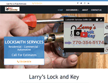 Tablet Screenshot of larryslockandkey.net